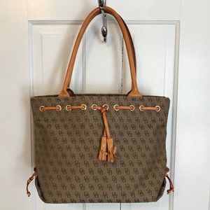 Genuine Dooney & Bourke Canvas Shoulder/Tote Bag